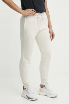 Under Armour pantaloni de trening culoarea bej, neted, 1379438 imagine