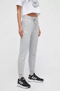 Under Armour pantaloni de trening culoarea gri, neted imagine