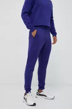 Under Armour pantaloni de trening culoarea verde, neted imagine