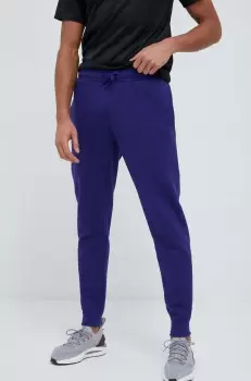 Under Armour pantaloni de trening culoarea violet, neted imagine