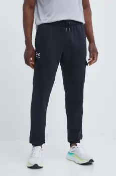 Under Armour pantaloni de trening Essential culoarea negru, neted imagine