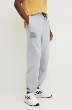 Under Armour pantaloni de trening Icon HWT Terry culoarea gri, uni, 1386551 imagine