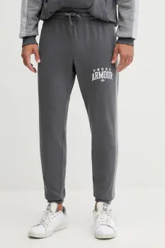 Under Armour pantaloni de trening Rival culoarea gri, cu imprimeu, 6003954 imagine