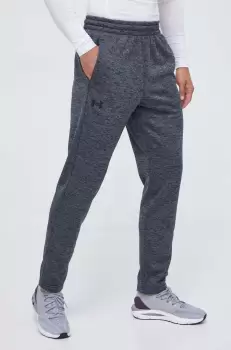 Under Armour pantaloni de trening Twist culoarea gri, melanj imagine