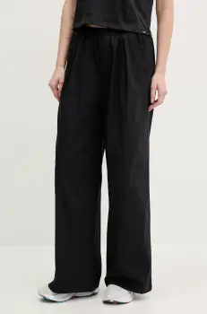 Under Armour pantaloni de trening Unstoppable femei, culoarea negru, uni, 6000276 imagine