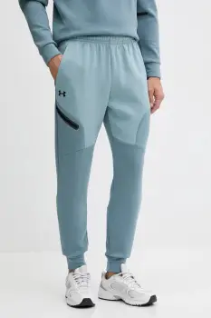 Under Armour pantaloni de trening Unstoppable Fleece culoarea bej, uni, 1389353 imagine