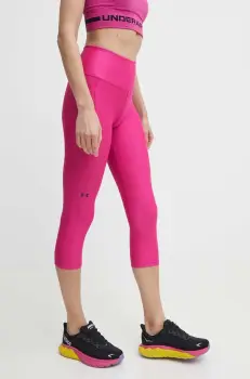 Under Armour pantaloni femei, culoarea roz, neted imagine