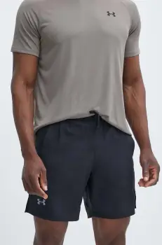 Under Armour pantaloni scurti de alergare Launch culoarea negru imagine