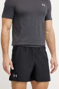 Under Armour pantaloni scurti de alergare Launch culoarea negru, 1382617 imagine