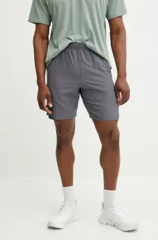 Under Armour pantaloni scurti de antrenament barbati, culoarea gri imagine