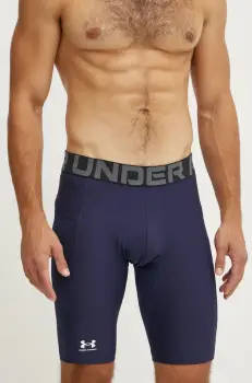 Under Armour pantaloni scurti de antrenament culoarea albastru marin imagine