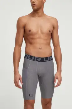 Under Armour pantaloni scurti de antrenament culoarea gri imagine
