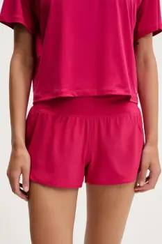 Under Armour pantaloni scurti de antrenament Launch Pro 3 culoarea roz, uni, high waist, 1386331 imagine