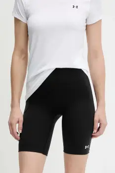 Under Armour pantaloni scurti de antrenament Motion culoarea negru, uni, medium waist, 1388646 imagine