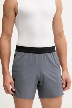 Under Armour pantaloni scurti de antrenament Peak culoarea bej, 1376782 imagine