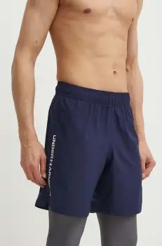 Under Armour pantaloni scurti de antrenament Tech culoarea albastru marin imagine