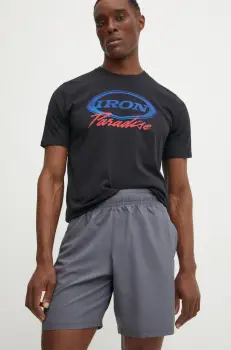 Under Armour pantaloni scurti de antrenament Tech culoarea gri, 1383356 imagine