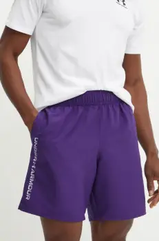 Under Armour pantaloni scurti de antrenament Tech culoarea violet, 1383356 imagine