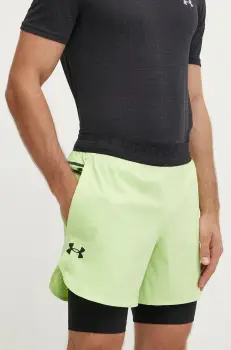Under Armour pantaloni scurti de antrenament Vanish Elite culoarea verde, 1378604 imagine