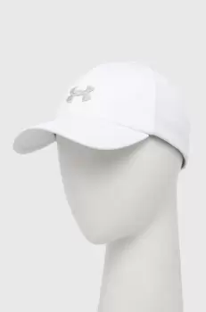 Under Armour sapca culoarea alb, cu imprimeu imagine