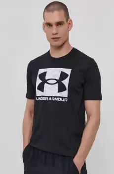 Under Armour Tricou barbati, culoarea negru, cu imprimeu imagine