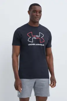Under Armour tricou barbati, culoarea negru, modelator imagine