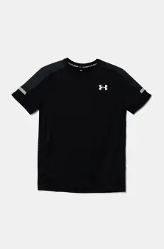 Under Armour tricou copii Tech Utility SS culoarea negru, cu imprimeu, 1390028 imagine