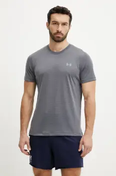 Under Armour tricou de alergare Launch culoarea negru, neted, 1382582 imagine
