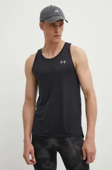 Under Armour tricou de alergare Streaker culoarea negru imagine
