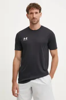 Under Armour tricou de antrenament Challenger culoarea negru, neted, 1379589 imagine