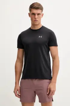 Under Armour tricou de antrenament culoarea negru, cu imprimeu, 6006098 imagine