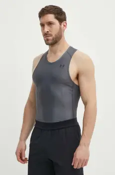 Under Armour tricou de antrenament HG Iso-Chill Compression culoarea gri imagine
