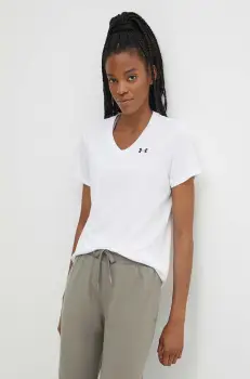 Under Armour tricou de antrenament Tech culoarea alb imagine