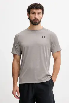 Under Armour tricou de antrenament Tech Textured culoarea verde, melanj, 1382796 imagine