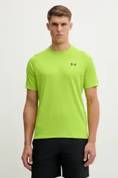 Under Armour tricou de antrenament Tech Textured culoarea verde, melanj, 1382796 imagine