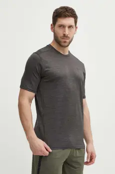 Under Armour tricou de antrenament Tech Vent culoarea gri, melanj imagine