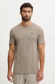 Under Armour tricou de antrenament Vanish Seamless culoarea bleumarin, cu model, 1388129 imagine