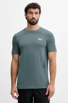 Under Armour tricou de antrenament Vanish Seamless culoarea gri, uni, 1382801 imagine