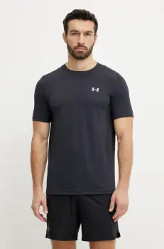 Under Armour tricou de antrenament Vanish Seamless culoarea negru, neted, 1382801 imagine