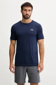 Under Armour tricou de antrenament Vanish Seamless culoarea portocaliu, uni, 1382801 imagine