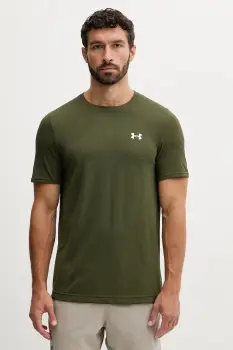 Under Armour tricou de antrenament Vanish Seamless culoarea portocaliu, uni, 1382801 imagine