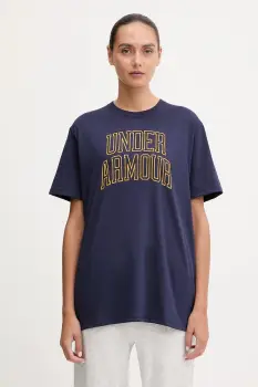 Under Armour tricou Rival culoarea bleumarin, 6007883 imagine