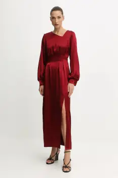 Undress Code rochie culoarea bordo, maxi, drept, 1080 imagine