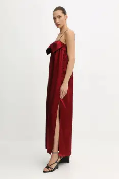 Undress Code rochie culoarea bordo, maxi, evazati, 1081 imagine
