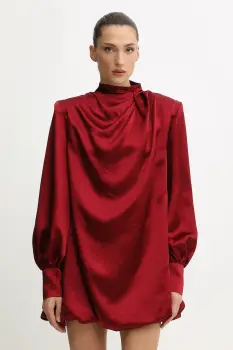 Undress Code rochie culoarea bordo, mini, evazati, 1079 imagine