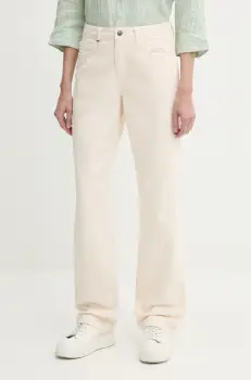 United Colors of Benetton blugi din bumbac high waist, 4RZVDE00J imagine