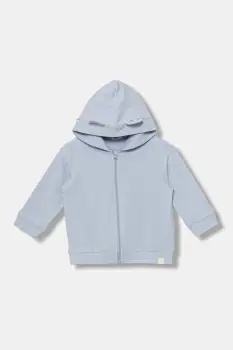 United Colors of Benetton bluza bebe cu gluga, uni, 3MDSA501M imagine