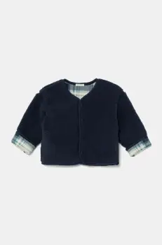 United Colors of Benetton bluza bebe culoarea albastru marin, neted, 3EKNA501G imagine