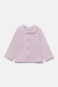 United Colors of Benetton bluza bebe culoarea violet, uni, 3JOEA501P imagine