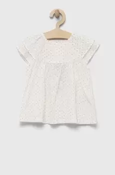 United Colors of Benetton bluza copii culoarea alb, modelator imagine